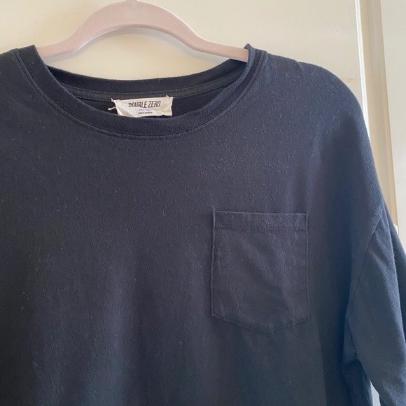 Double Zero Cropped Round Neck T-Shirt - Picture 6 of 7